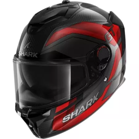 Casque Shark Spartan GT Pro Carbon Ritmo Noir Rouge