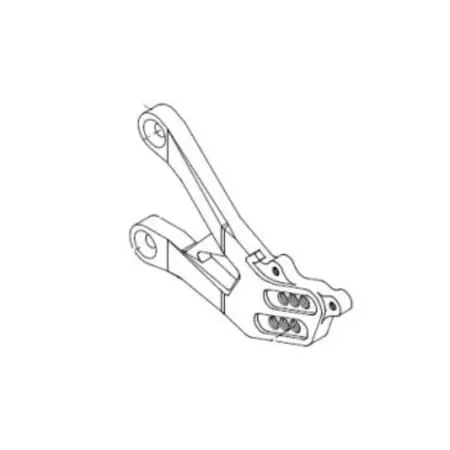 Platine Droite De Commandes Reculées Lightech Noir