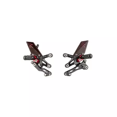 Commandes Reculées Réglables Racing Lightech R Version Noir 1071541