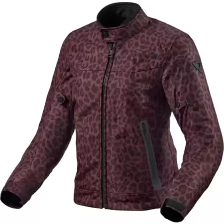 Blouson Femme REV'IT Shade H2O Léopard Rouge