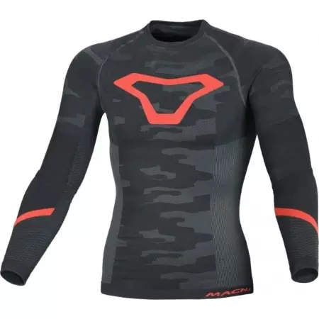 Tee-Shirt Technique Macna Baselayer Winter Noir Rouge