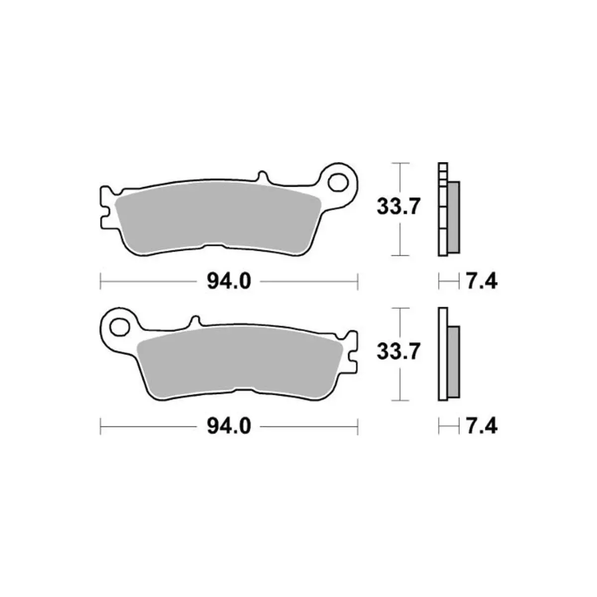 Plaquettes De Frein Braking Off-Road Métal Fritté 995Cm46
