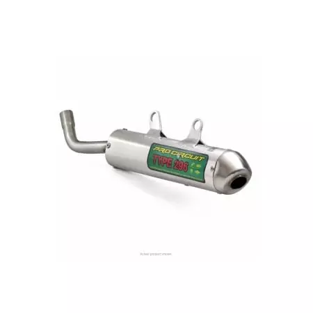 Silencieux Pro Circuit 296 Aluminium/Casquette Inox - Echappement Motocross PRO CIRCUIT