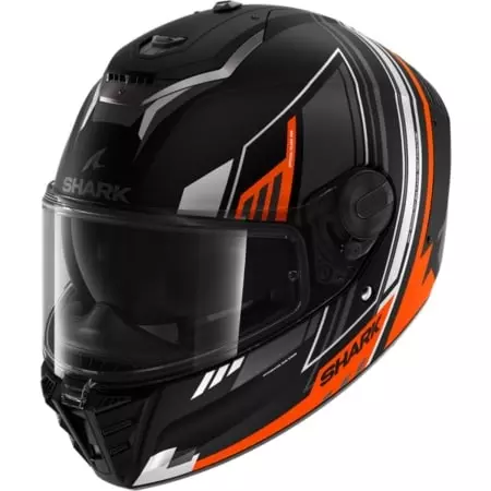 Casque Shark Spartan RS Byhron Noir Mat Orange Chrome Mat