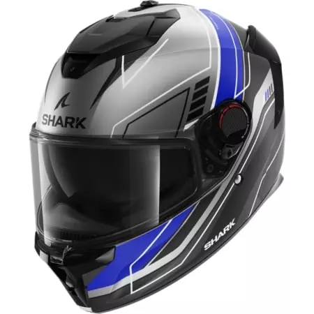 Casque Shark Spartan Gt Pro Toryan Mat Anthracite Bleu Noir