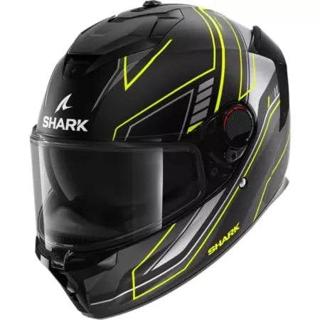 Casque Shark Spartan Gt Pro Toryan Mat Noir Jaune Anthracite