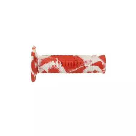 Poignées Domino A260 Snake Full Grip Rouge Blanc