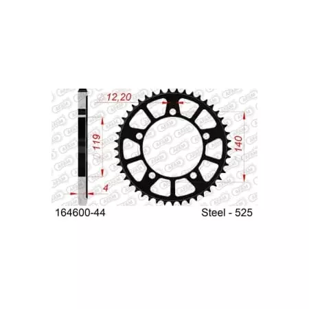 Couronne AFAM Acier Standard 164600 - 525
