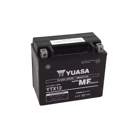 Batterie Yuasa YTX12 FA 12V 10Ah - Prête À L'emploi