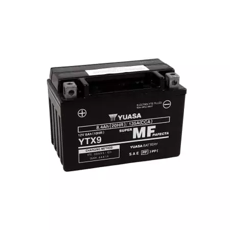 Batterie Yuasa YTX9 FA 12V 8Ah - Prête À L'emploi