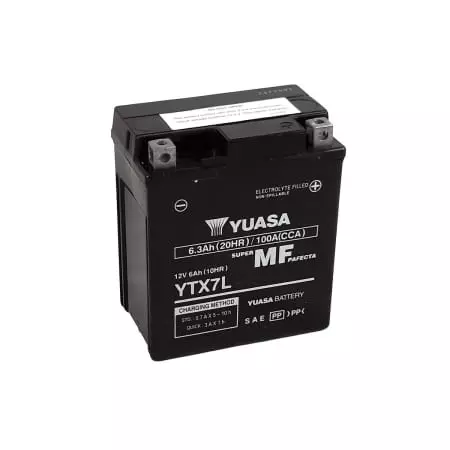 Batterie Yuasa W/C YTX7L FA 12V 6Ah - Prête À L'emploi