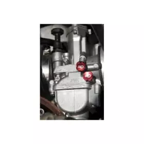 Vis de réglage carburateur s3 enduro ralenti + air + ressorts rouge