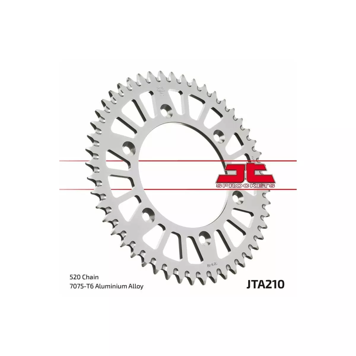 Couronne JT Sprockets Aluminium Ultra-Light Anti-Boue 210 - 520 1096566004