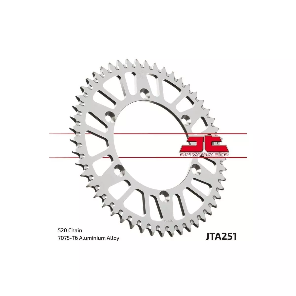 Couronne JT Sprockets Aluminium Ultra-Light Anti-Boue 251 - 520 1096568004