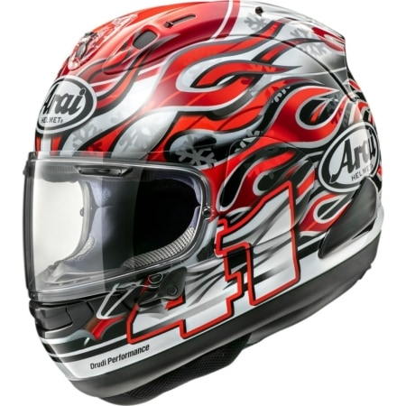 Casque Arai RX-7V Evo Haga Replica Rouge Blanc - Casque Intégral ARAI