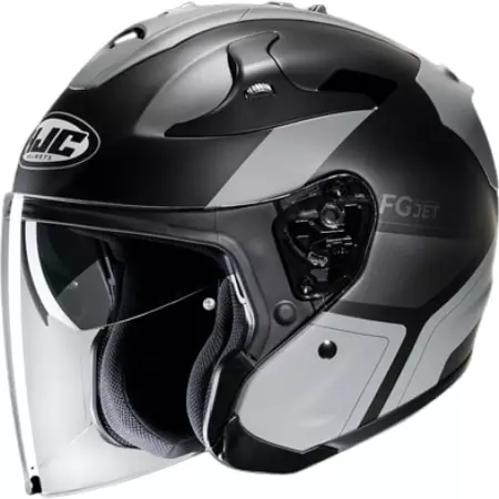 Casque HJC FG-Jet Epen MC5SF Noir Gris - Casque Jet HJC