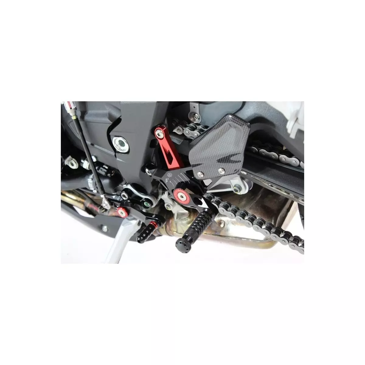 Commandes Reculées Ajustables Gilles Tooling Mue2 Noir Rouge 1091821