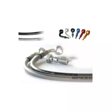 5 Durites De Frein Avant Speed Brakes Inox/Raccord Alu 3016608 - Freinage SPEED BRAKES