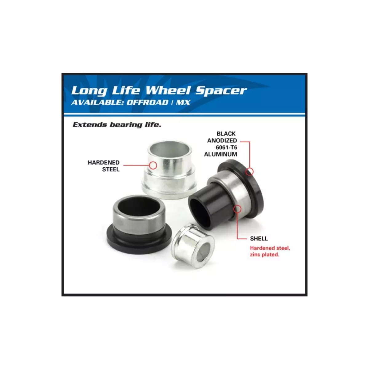 Kit D'Entretoise Roue Arrière All Balls 1040184