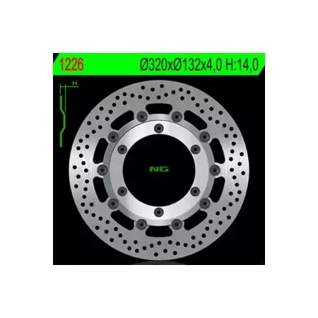 Disque De Frein NG Brake Disc Flottant 1226 - Freinage NG BRAKE