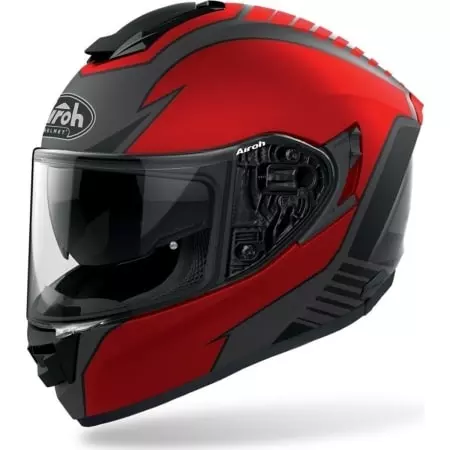 Casque Airoh ST.501 Type Gris Rouge Mat
