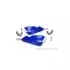 Kit Protège-Mains Barkbusters Jet Montage 2 Points Guidon Diamètre 28,6Mm Bleu