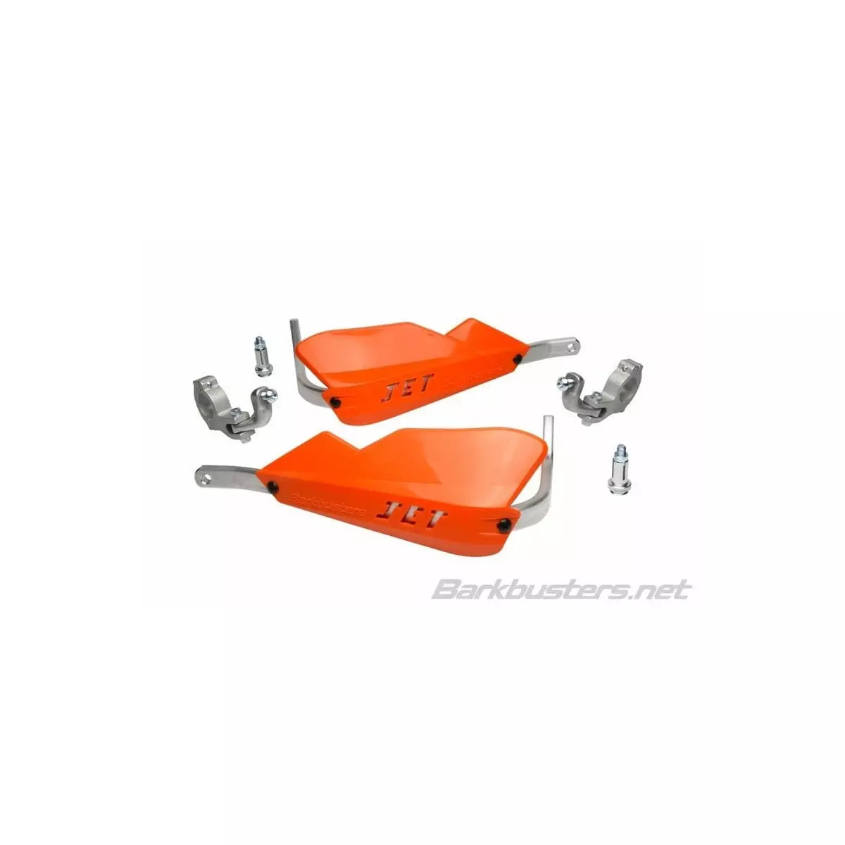 Kit Protège-Mains Barkbusters Jet Montage 2 Points Guidon Diamètre 28,6Mm Orange