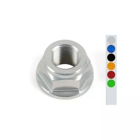 Écrou D'Axe De Bras Oscillant/De Roue Arrière Lightech M18X1,5 Alu Cobalt