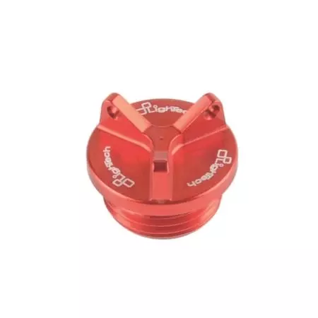 Bouchon De Carter D'Huile Lightech 2 Trous Rouge M20 X 1,5