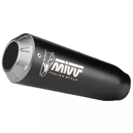 Silencieux MIVV Universel X-M1 Acier Inoxydable Noir Côté Droit - Echappement moto MIVV