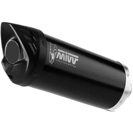 Silencieux MIVV Universel Mover Acier Inoxydable Noir Côté Droit - Echappement moto MIVV
