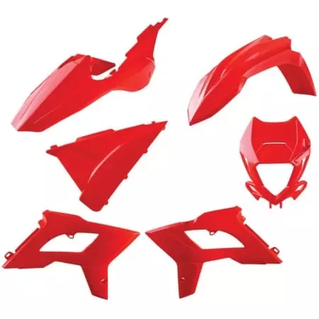 Kit Plastiques Polisport Restyling Rouge 2T/4T