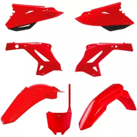 Kit Plastiques Polisport Mx Restyling Rouge
