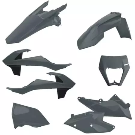 Kit Plastiques Polisport Enduro Gris Nardo