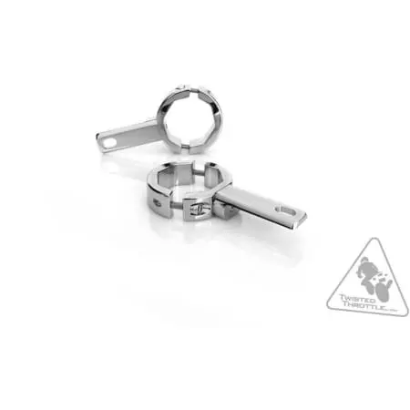 Support Eclairage Denali Tubes De Fourche Diamètre 39-49Mm Chrome - Électricité DENALI