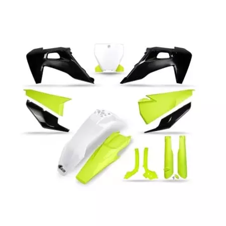 Kit Plastiques UFO Jaune Fluo Gris