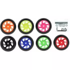 Roues De Béquilles Bihr Home Track Béquille Avant Fixe 2 Pièces Bleu