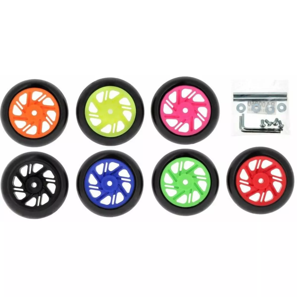 Roues De Béquilles Bihr Home Track Béquille Avant Fixe 2 Pièces Bleu