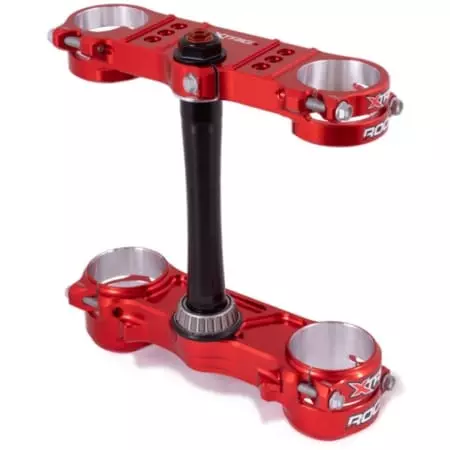 Té De Fourche Xtrig Rocs Pro Offset 20-22 Mm Rouge 1105924 - Partie cycle XTRIG