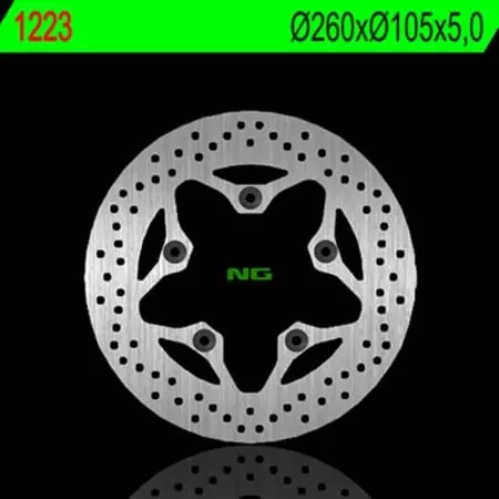 Disque De Frein Fixe Ng Brake 1223 1024373 - Freinage NG BRAKE