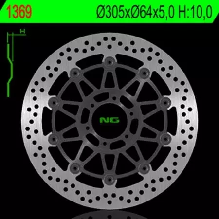 Disque De Frein Flottant Ng Brake 1369 1024440 - Freinage NG BRAKE