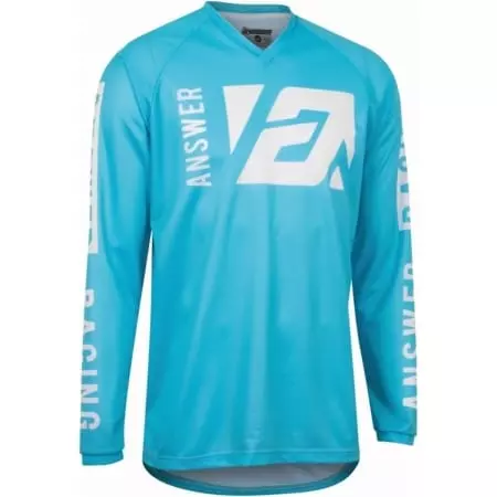 Maillot Cross Answer A22 Syncron Merge Bleu Blanc