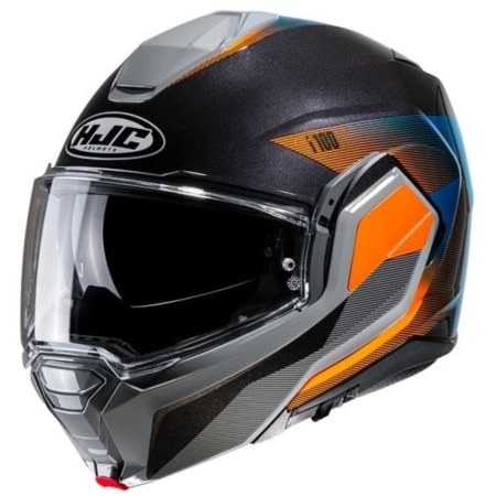 Casque HJC I100 Beston MC27 Orange Bleu