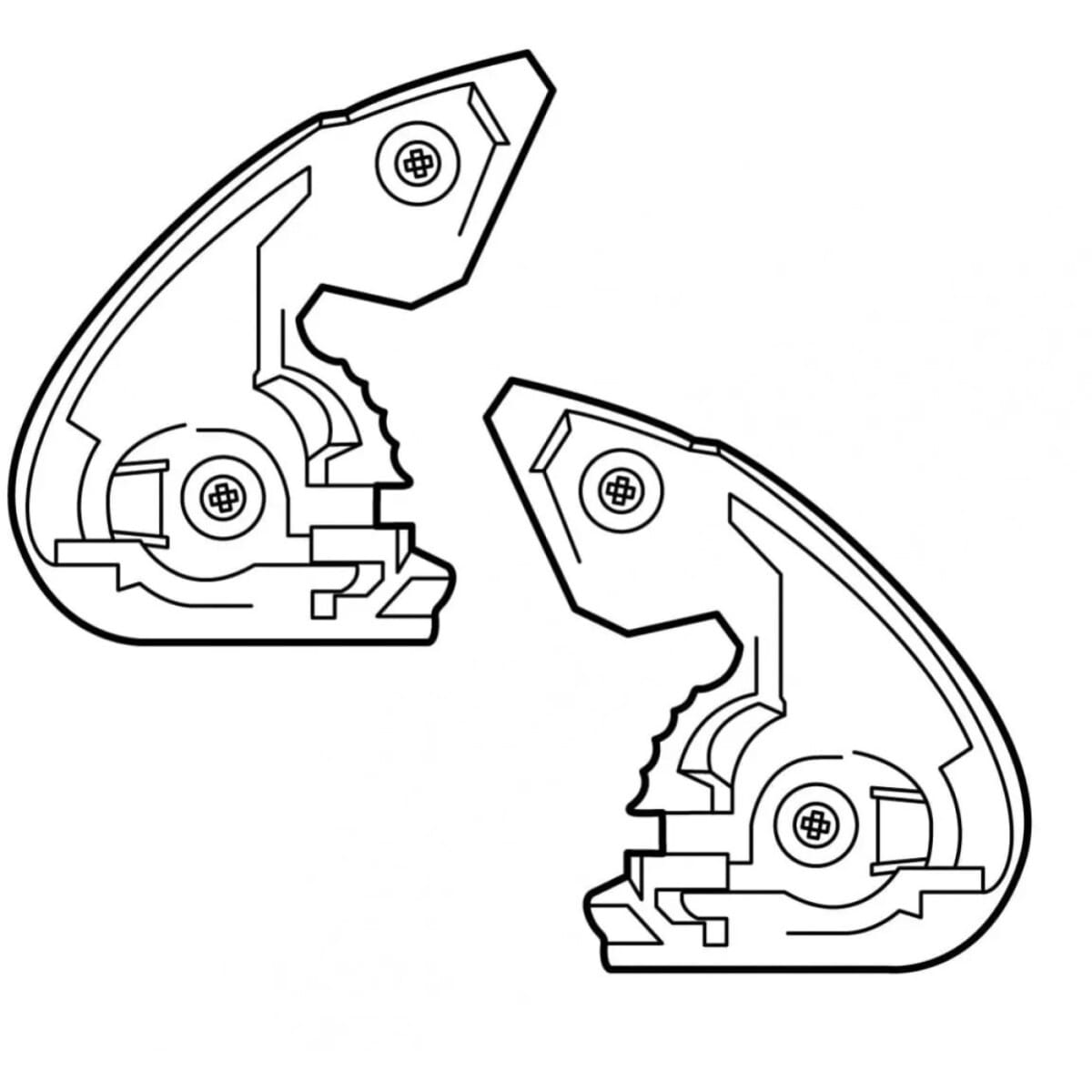 Platine Ecran Arai Vas-Z Metallic Noir