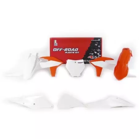 Kit Plastiques 6 P Rtech Orange Blanc RKITKTMOEM599