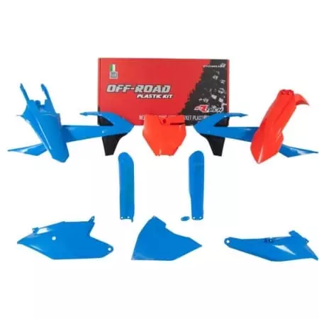 Kit Plastiques Rtech Orange Bleu Clair RKITKTMCL0518