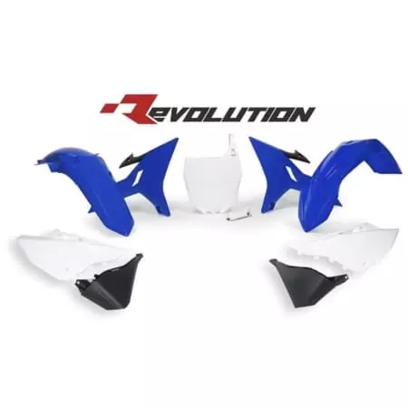 Kit Plastiques 6 P Rtech Bleu Noir RKITYZ0BL0REV