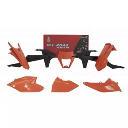 Kit Plastiques 6 P Rtech Orange Noir RKITKTMOEM518