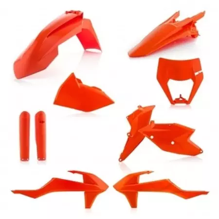 Kit Plastiques 6 P Rtech Orange Fluo RKITKTMAN0517
