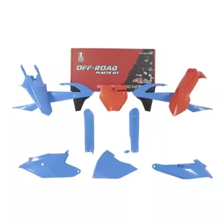 Kit Plastiques 7 P Rtech Orange Bleu Clair RKITKTMCL0185